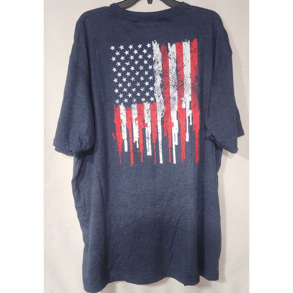 Grunt style ''This we'll defend'' blue shirt men's 4X - Picture 2 of 6